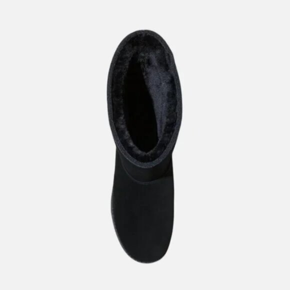 Women's Sarah Suede Shearling Winter Boots - Universal Thread Black 8 - Picture 2 of 3